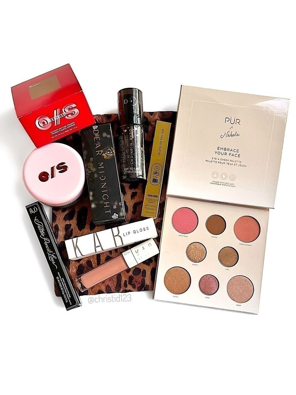 Brand New Makeup Bundle PUR Nabela Palette One/Size Powder KVD Liner